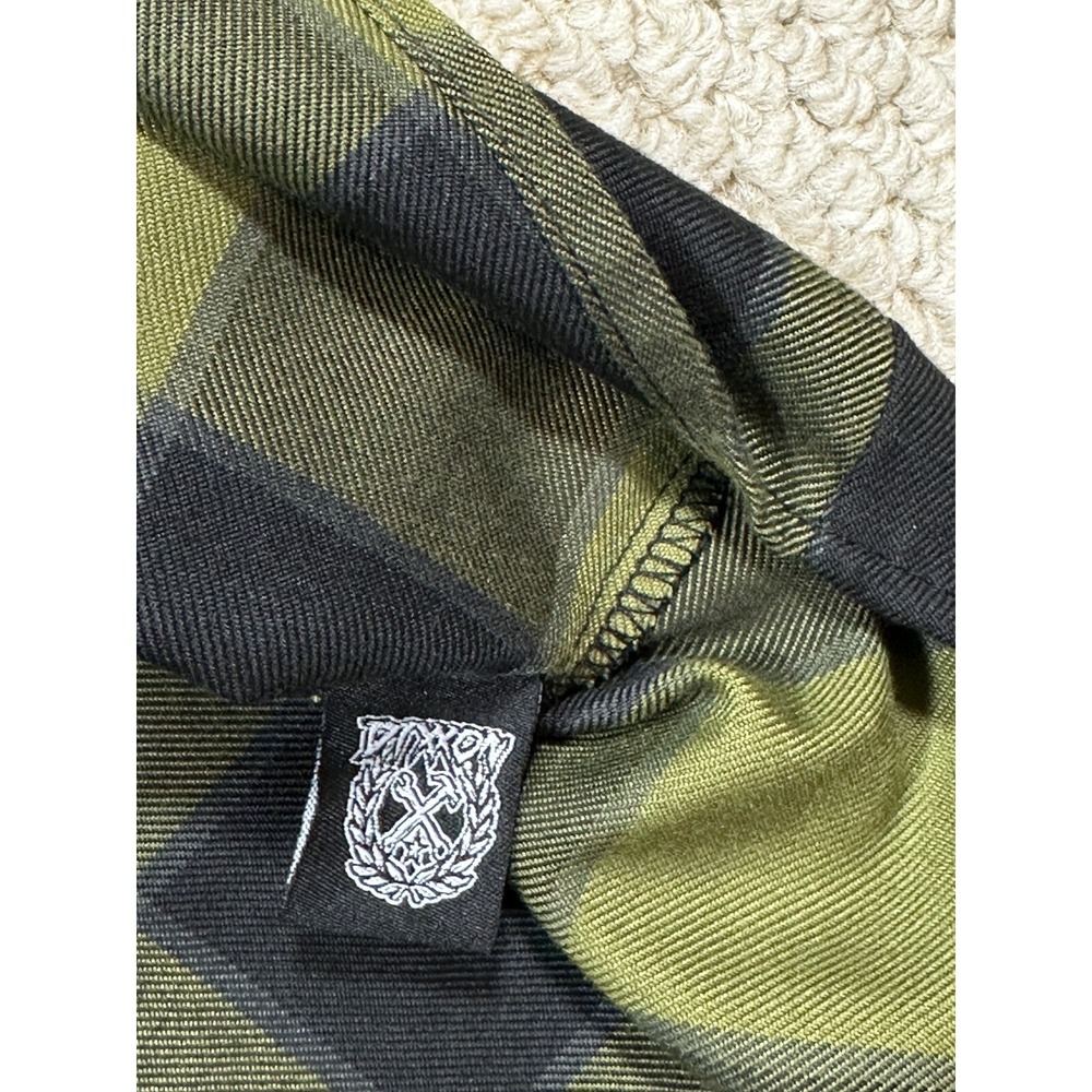 Dixxon Flannel Womens M Green Plaid Black Rifle Coffee Co Long Sleeve Shirt - Picture 10 of 14